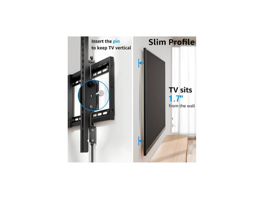 MOUNTUP TV Wall Mount Tilting for Most 37-84 Inch TVs, TV Mount with Level Adjustment, Max VESA 600x400mm