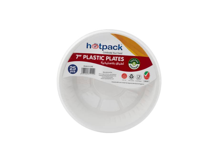 Plastic Plates 7" 25pcs/pack