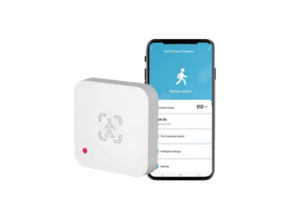 UanTii Tuya Smart Human Presence Sensor Wifi Radar Detector With Luminance Sensor Human Body PIR Sensor For Smart Home Smart Life App Control (Wifi version)