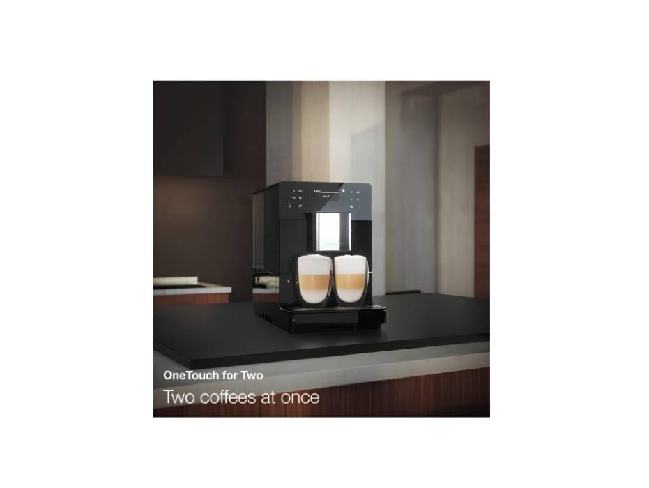 Miele CM 5310 Silence Automatic Bean-to-Cup Coffee Machine with OneTouch for Two, AromaticSystem and Milk Frothing, Obsidian Black