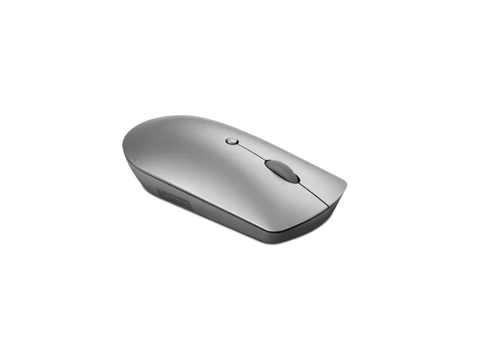Lenovo 600 Bluetooth Silent Mouse, Blue Optical Sensor, Adjustable DPI, 4 Button, Gray