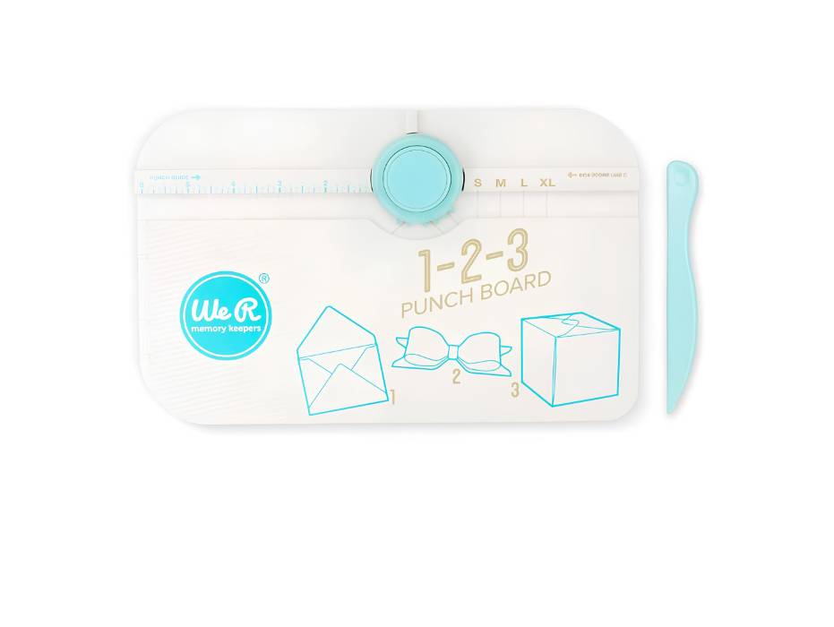 We R Memory Keepers Punch Board Punch Board & Punch-1-2-3 ,White ,1 Pack 662530