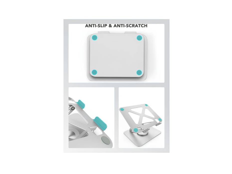Laptop Stand 360° Rotating, Aluminum up to 16''