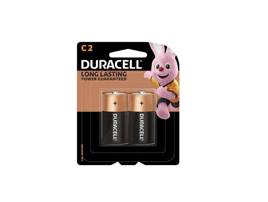 Duracell Type C Battery Mn1400 Lr14 1.5V Alkaline Batteries (Pack of 2)