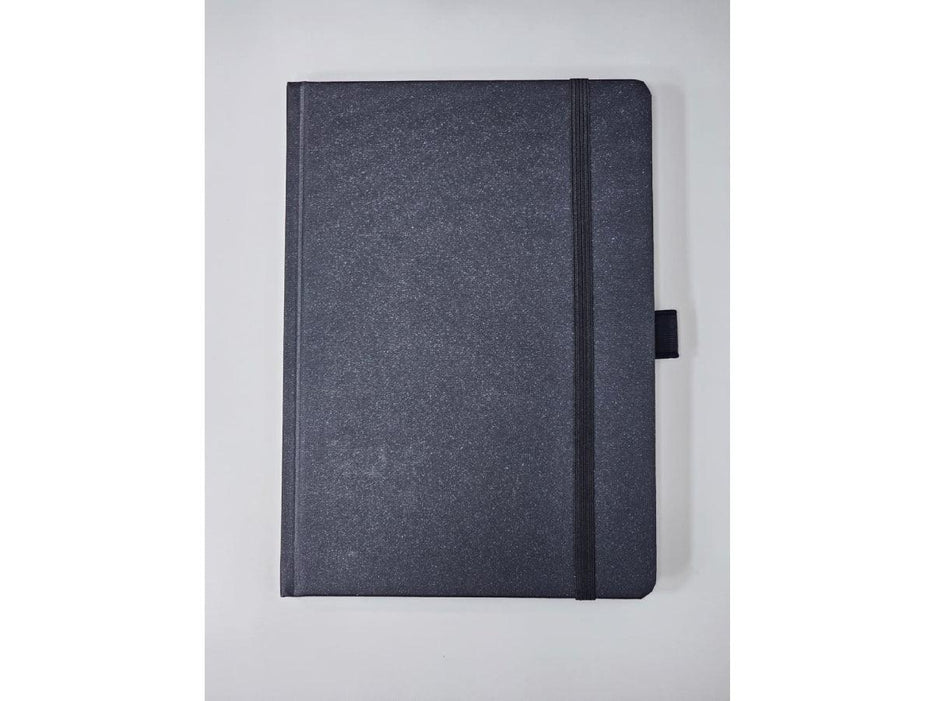 Hard Cover Notebook With Elastic Band A5, Black - Single Line (FSNBHCA5100E01) - Altimus