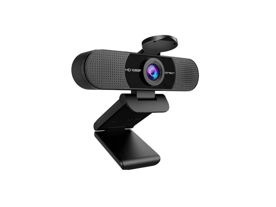 EMEET C960 4K Webcam, Sony Sensor, PDAF Auto Focus, Dual AI Noise-Cancelling Mics, 73° FOV, Plug&Play Webcam w/Privacy Cover