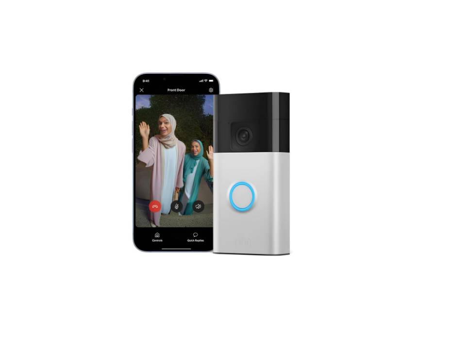 Ring Battery Video Doorbell | Answer your door from anywhere | Wireless Video Doorbell Camera I Head-To-Toe View, Two-way Talk | With Built-in Battery