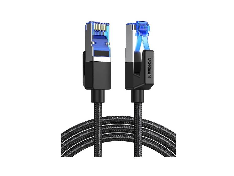 UGREEN Ethernet Cat 8 Gigabit High-Speed 40Gbps RJ45, Braided Double Shielded Ethernet Cable - 1meter