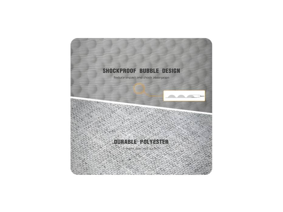 Shockproof Protective Laptop Sleeve Case, 15 inch, Grey