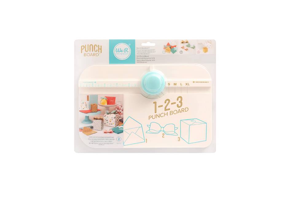 We R Memory Keepers Punch Board Punch Board & Punch-1-2-3 ,White ,1 Pack 662530