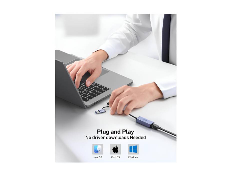 BENFEI Ethernet Adapter, USB 3.0 to RJ45 1000Mbps Gigabit LAN Adapter