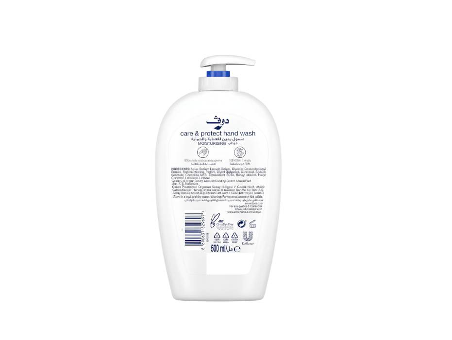 Dove Care & Protect Moisturizing Hand Wash Original 500ml
