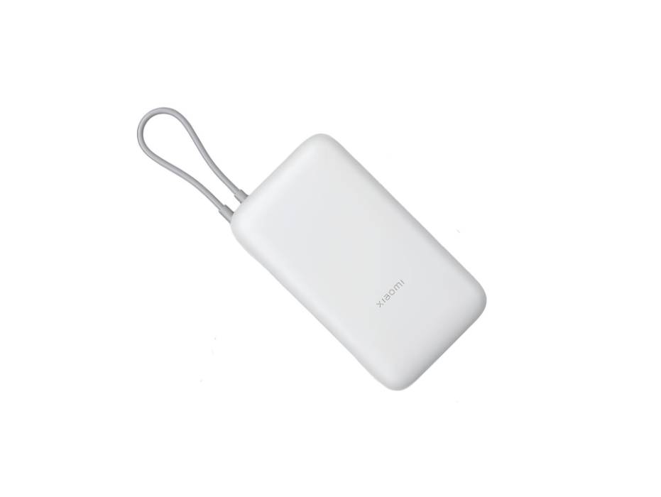 Xiaomi Power Bank 20000mAH (Integrated Cable), Up to 22.5W fast charging, Type C Cable