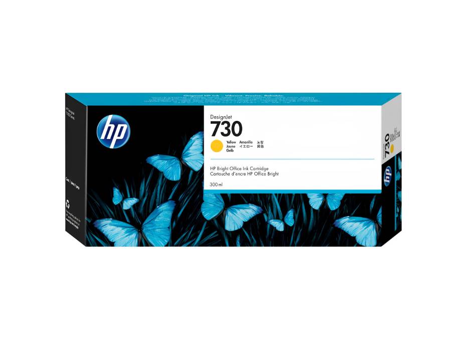 HP 730 300-ml Yellow DesignJet Ink Cartridge (P2V70A)