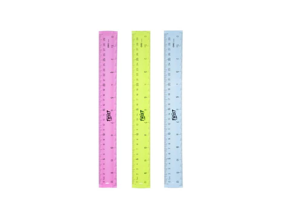 Deli E6209 Flexible Ruler 30cm Assorted Color