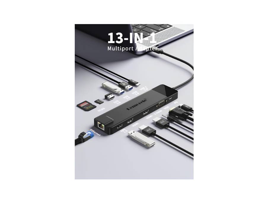Lemorele 13 in 1 Laptop USB C Docking Station