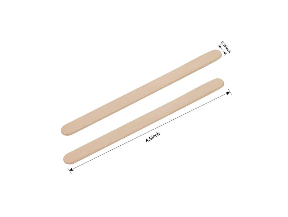 U-HOOME Natural Wooden Popsicle Sticks, Pack of 200
