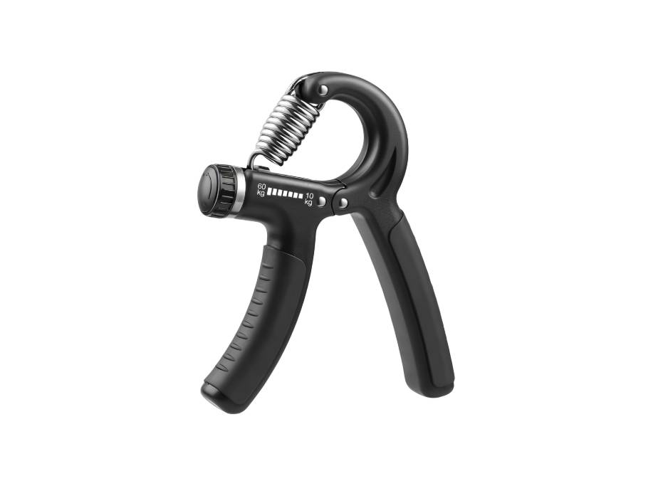 Agnite ER021-BK Adjustable Hand Gripper – 5-60kg Resistance for Hand Strength, Forearm Training, and Grip Improvement (Black)