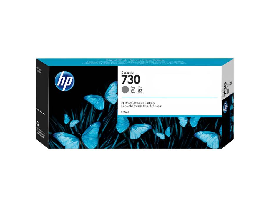 HP 730 300-ml Gray DesignJet Ink Cartridge (P2V72A)