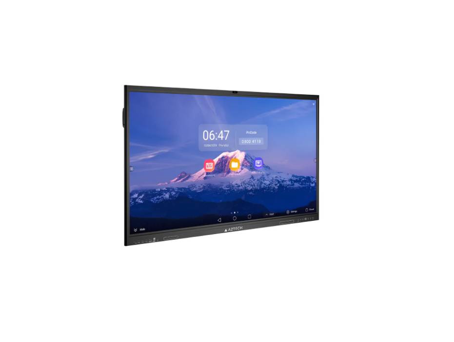 AZTECH Ideaflow Pro 4K Smart Interactive Display, 65 inch, Octa-core processor, 48MP Inbuilt AI camera,  50 Points Touch, WIFI 6,  Android 13, Screen share & Google Playstore