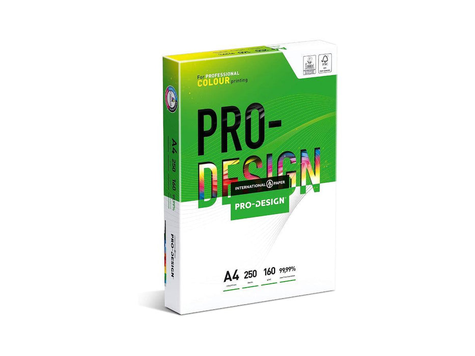 Pro Design Color Laser Copy Paper, White, A4 Size, 160gsm, 250sheets