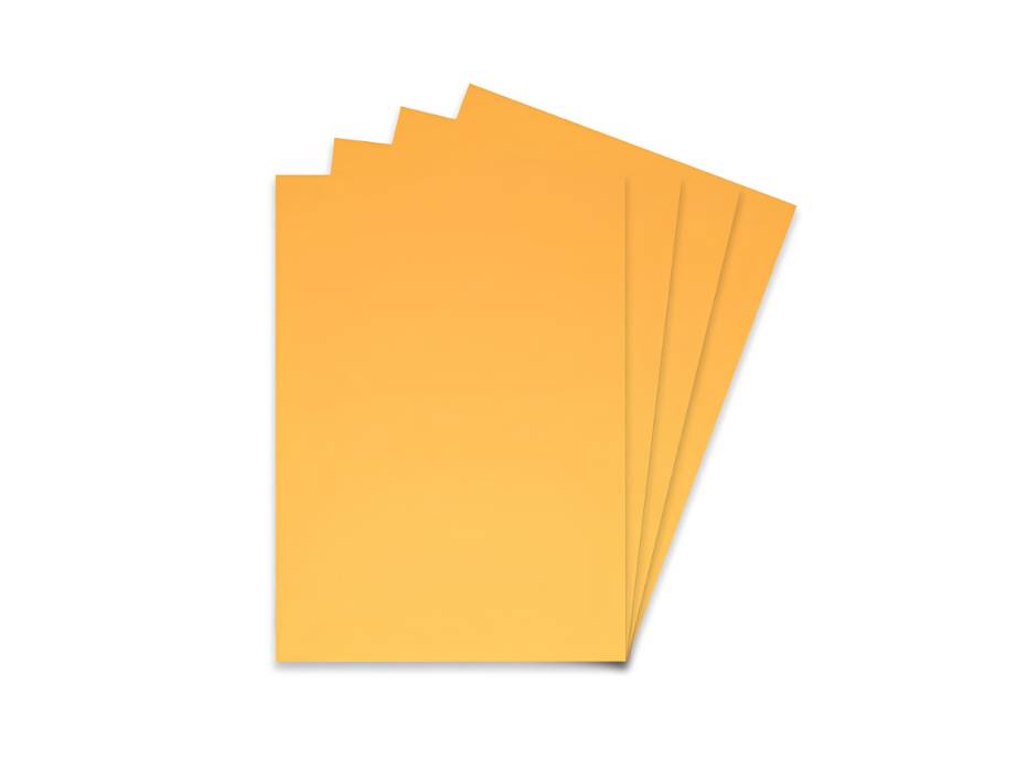 FIS A3 Embossed Leather Board Binding Cover, 50/pack, Golden Yellow