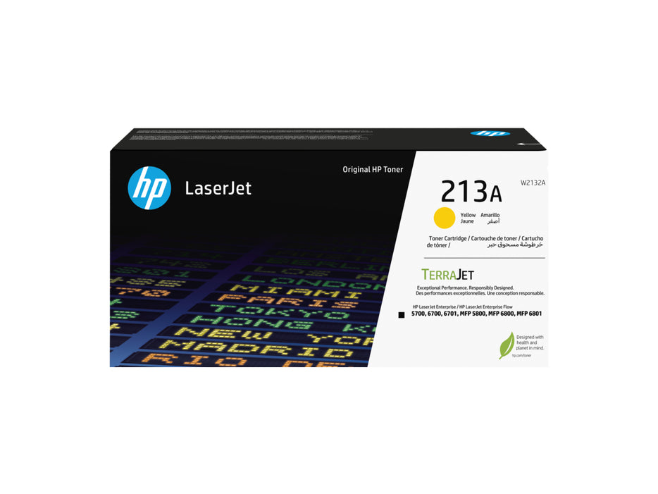HP 213A Yellow Original Laser Toner Cartridge (W2132A)