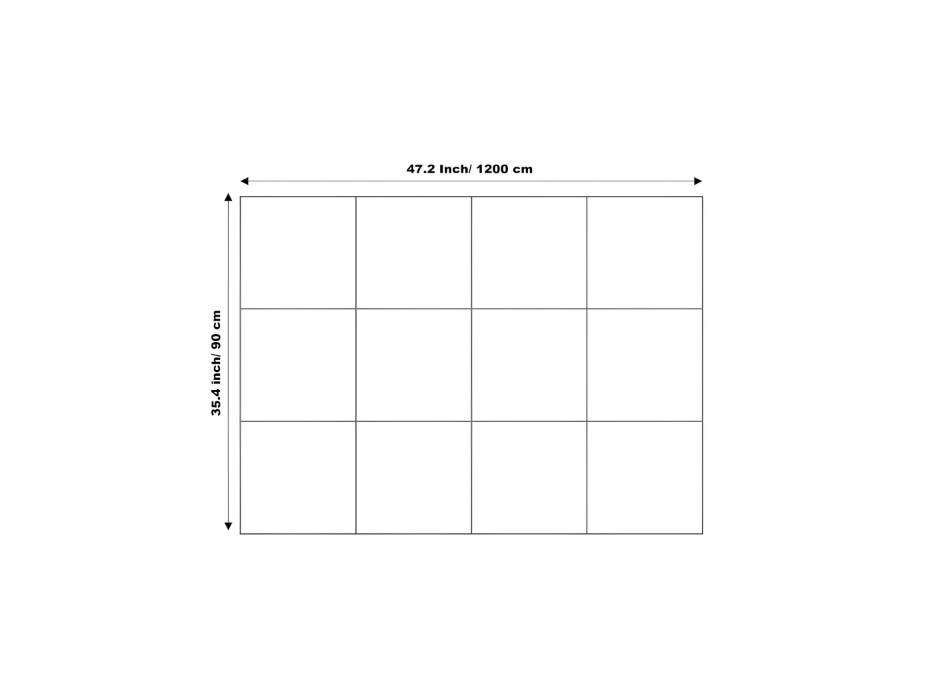 Black Cork Board 48"x36"with Safe Removable Adhesive Tabs - Pack of 12