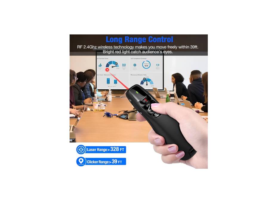 Gnker PowerPoint Presentation Clicker - R400