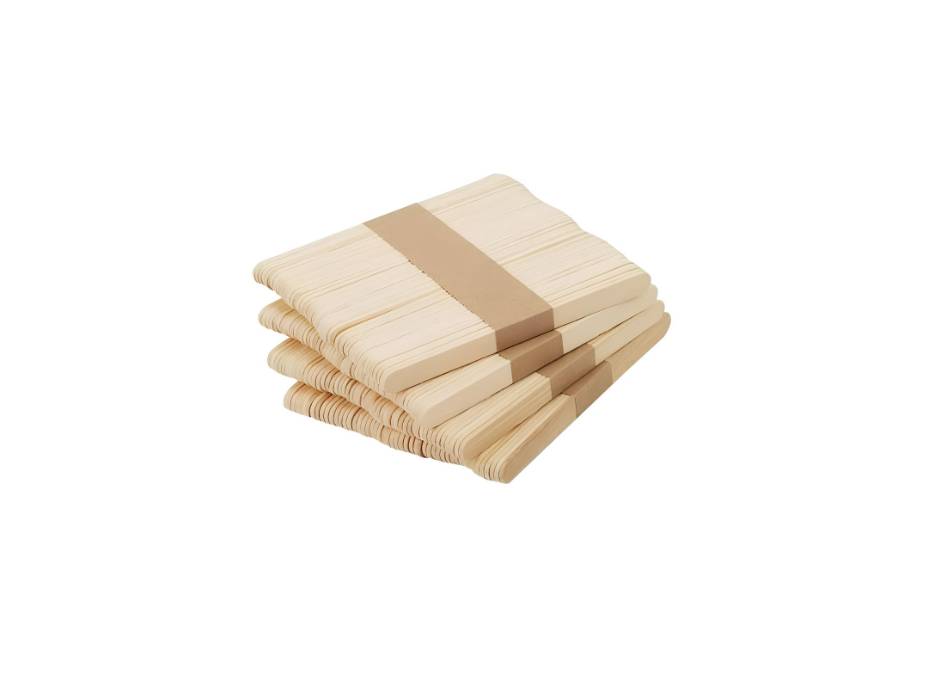 U-HOOME Natural Wooden Popsicle Sticks, Pack of 200