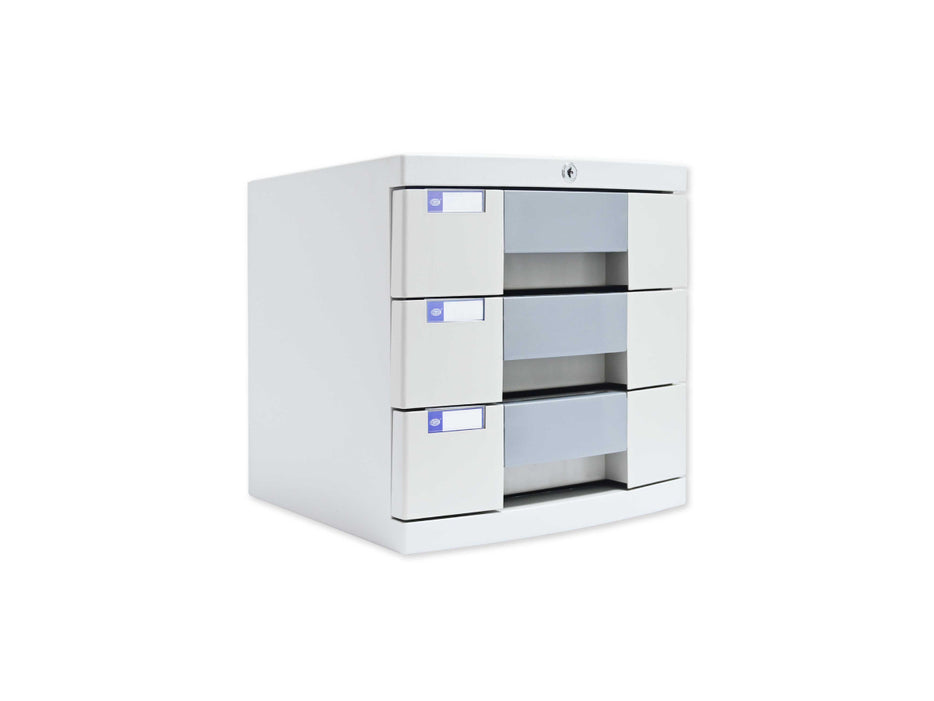 FIS File Plastic Cabinet With key, 3 Drawers [FSOTUS-27K]