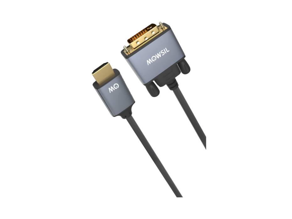 Mowsil HDMI to DVI Cable 2meter Aluminum Shell