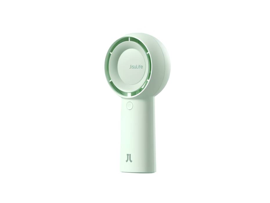 JISULIFE Handheld Turbo Fan [16H Max Cooling Time] Mini Portable, 4000mAh USB Rechargeable Personal, with 5 Speeds