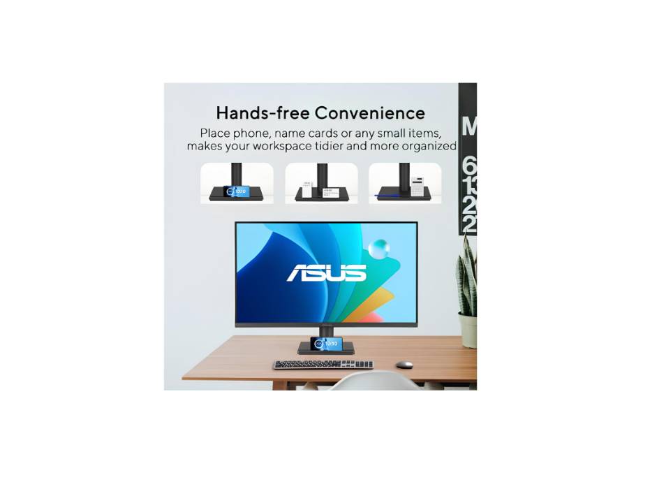 ASUS VA279HG Eye Care Gaming Monitor: 27-inch, IPS, Full HD, 99% sRGB, Frameless, 120Hz, Adaptive-Sync, 1ms MPRT, HDMI, VGA, Low Blue Light, Flicker Free, Wall Mountable - Black