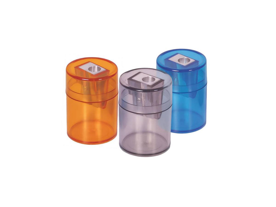 Plastic Sharpener - Round, Single Hole, (Pack of 12)