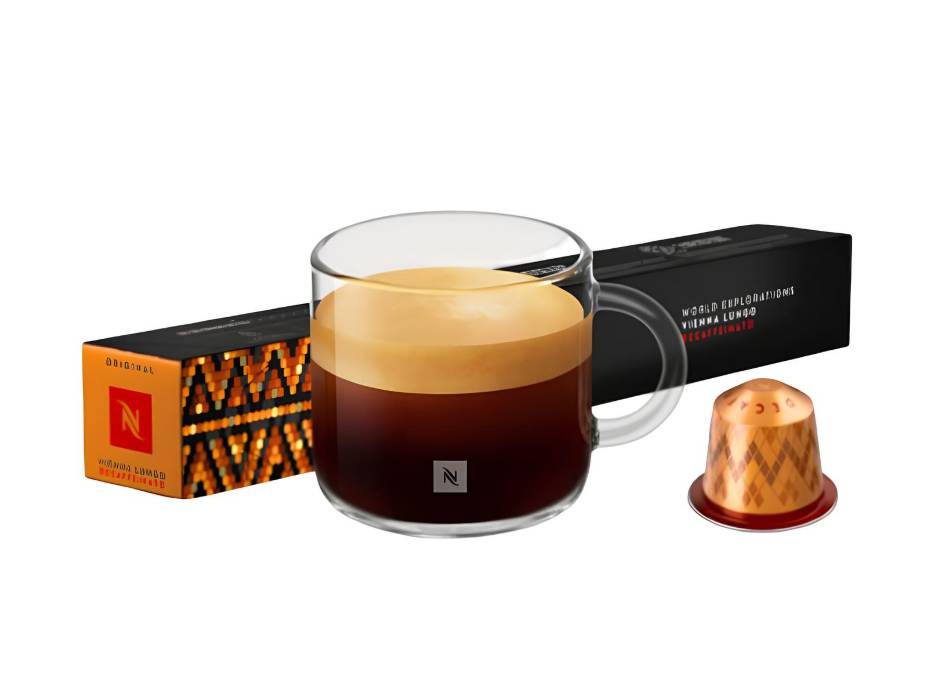 Nespresso Vienna Lungo Decaffeinato, Cereal, Malted, Intensity 6, 10pcs/pack