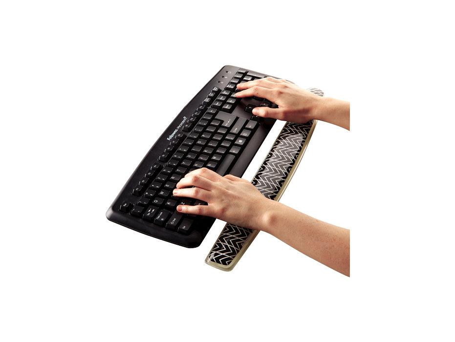 Fellowes Photo Gel Keyboard Wrist Support - Chevron (FEL 9653601) - Altimus