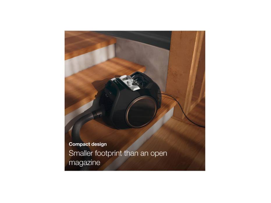 Miele 11666850 Boost CX1 PowerLine Bagless Cylinder Vacuum Cleaner with Hygiene AirClean Filter and 890W PowerLine Motor for Maximum Extraction, Obsidian Black