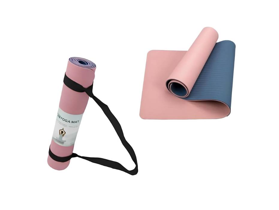 CLOUDFOUR Non-slip 6mm Thick Yoga/Workout Mat with Alignment Lines