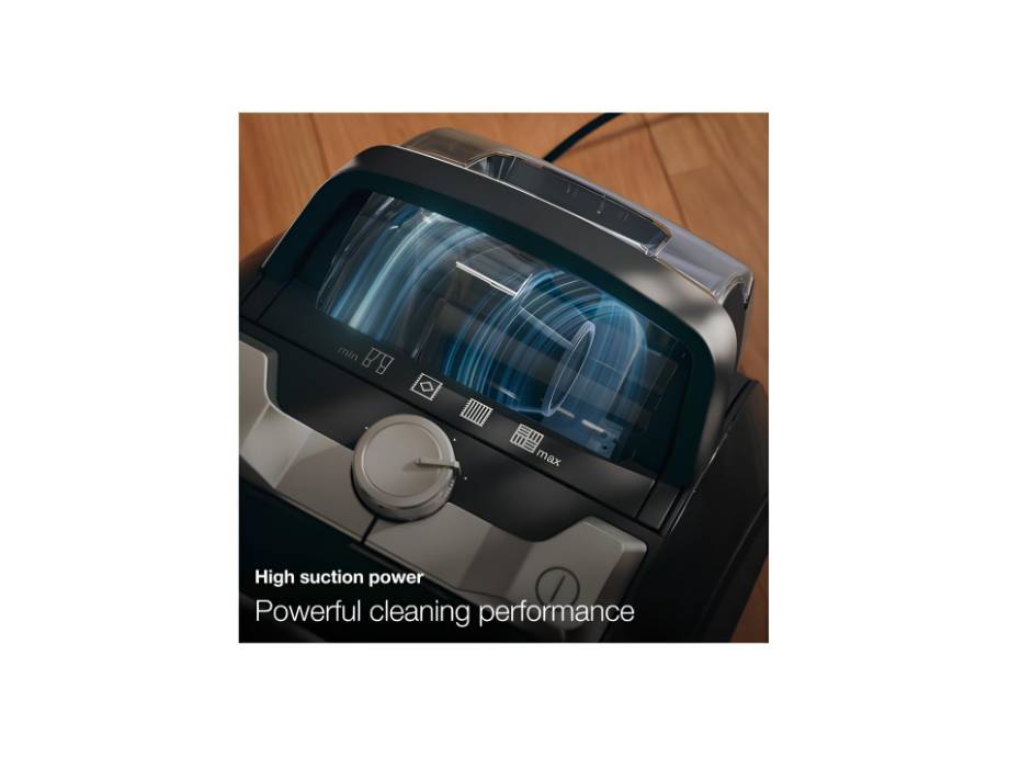 Miele 11666850 Boost CX1 PowerLine Bagless Cylinder Vacuum Cleaner with Hygiene AirClean Filter and 890W PowerLine Motor for Maximum Extraction, Obsidian Black