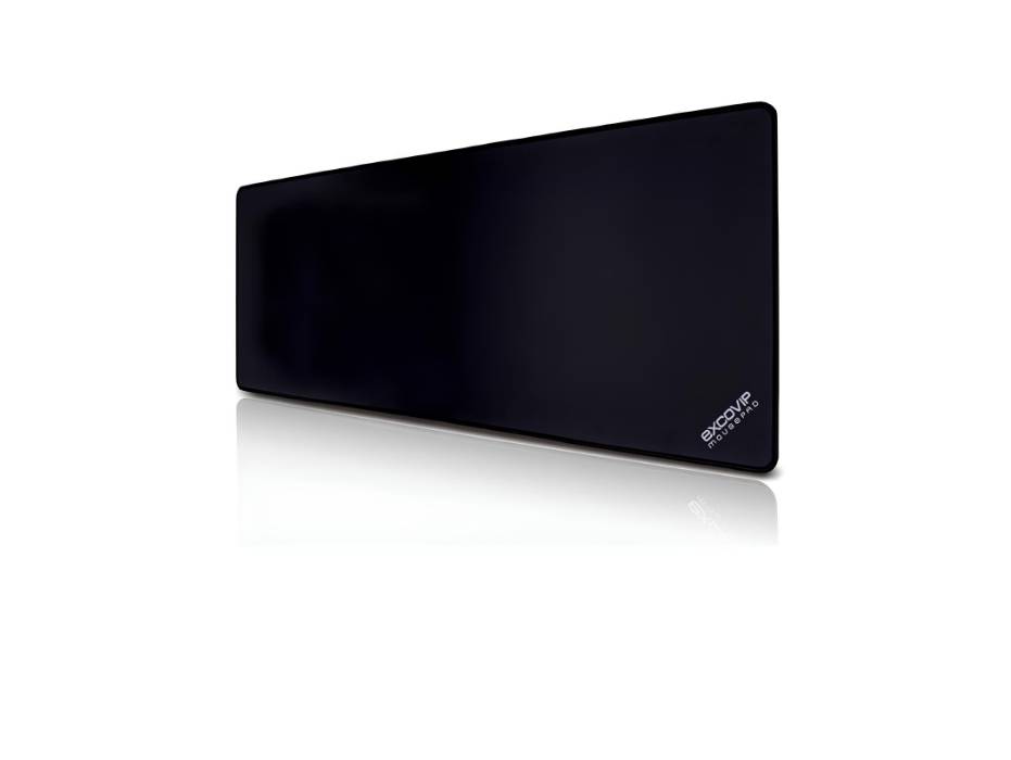 EXCOVIP Large Gaming Fabric Desk Mat with Stitched Edges,  Black (90cm x 30cm)