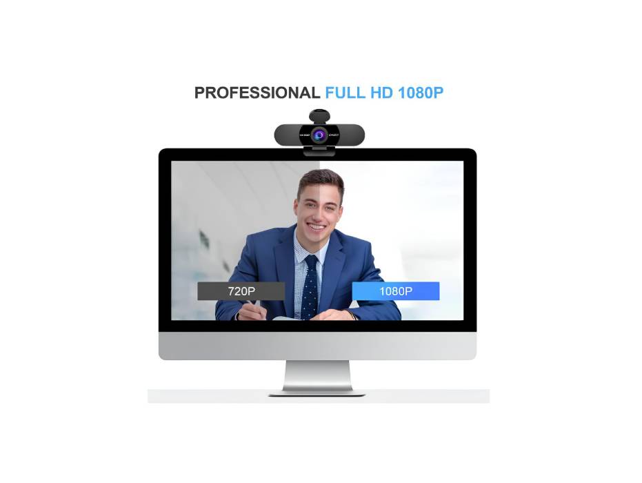 EMEET C960 4K Webcam, Sony Sensor, PDAF Auto Focus, Dual AI Noise-Cancelling Mics, 73° FOV, Plug&Play Webcam w/Privacy Cover