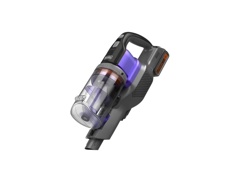 BLACK+DECKER 4-in-1 Cordless Stick Vacuum Cleaner, 18V, 1.5Ah Battery, 55-Minute Runtime, 38 Watts Suction, 650ml Dustbowl