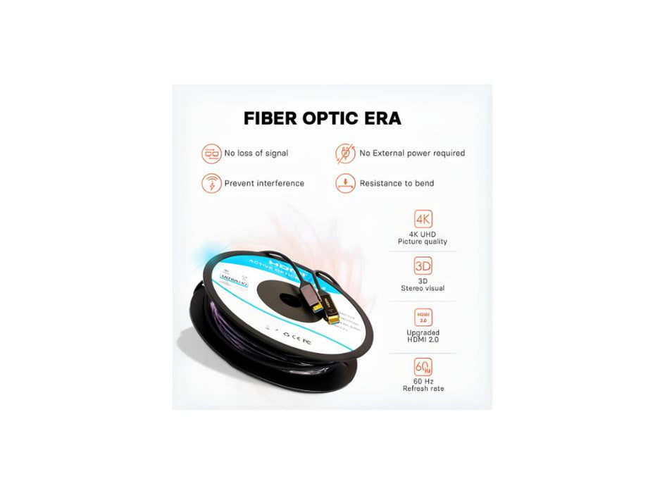 Mowsil AOC-FIBER  HDMI True4K 60Hz 2.0 Cable 20meter