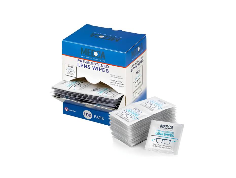 MEDca Premoistened Lens Glass Cleaning Wipes
