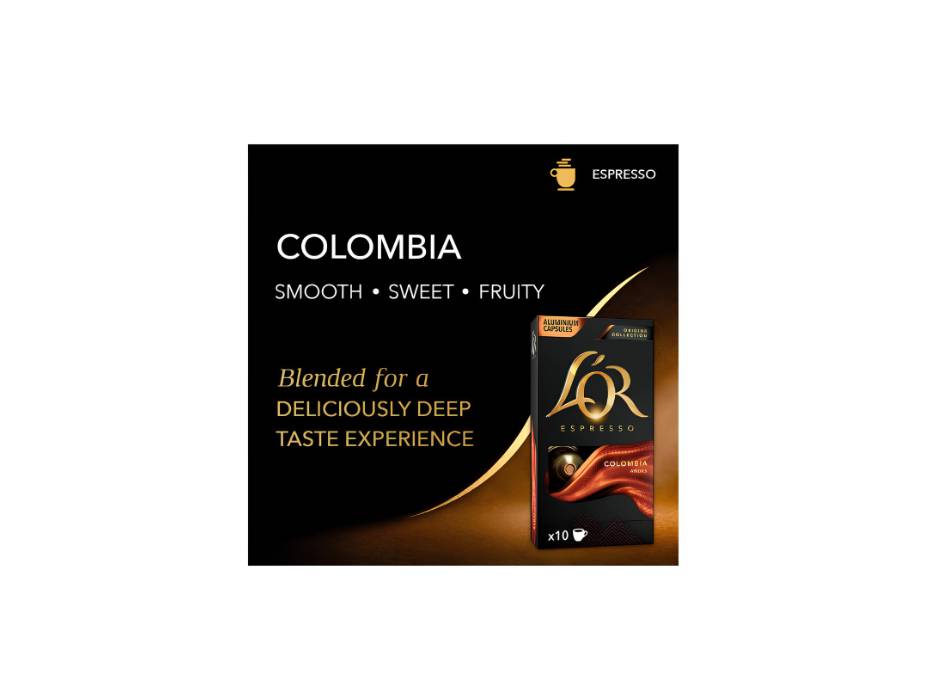 LOR Espresso Colombia Intensity 8 Coffee Capsules, 10pcs/pack
