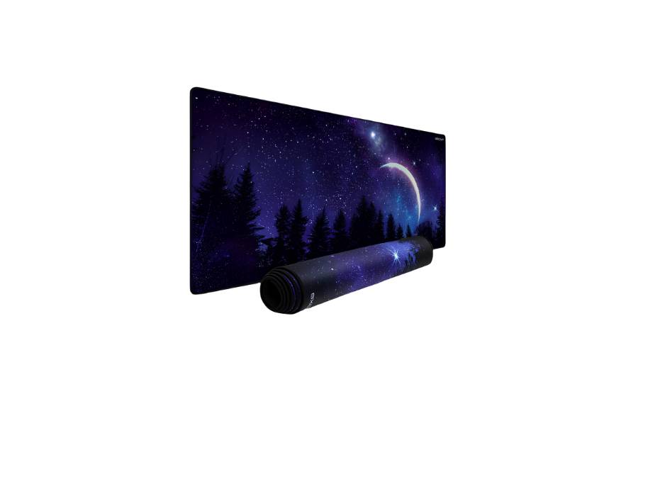 EXCOVIP Large Gaming Desk Mat, Anti-Slip Rubber Base and Smooth Fabric Surface, For Computers, PC and Laptops, 90cm x 40cm  (Moon and Star)