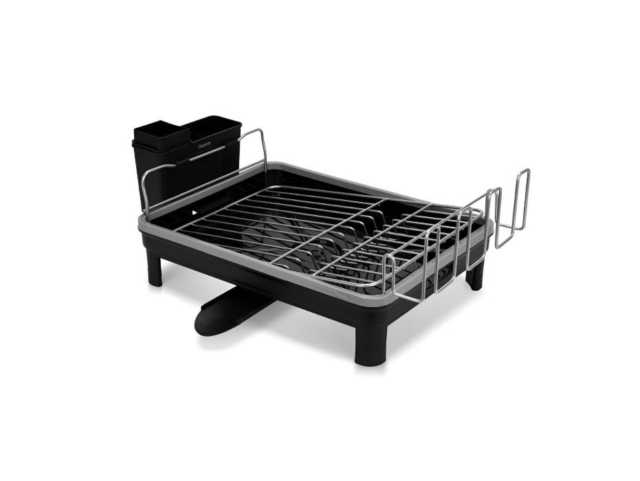 Fissman Stainless Steel Dish Drying Stand 52x32x18cm with Drainboard