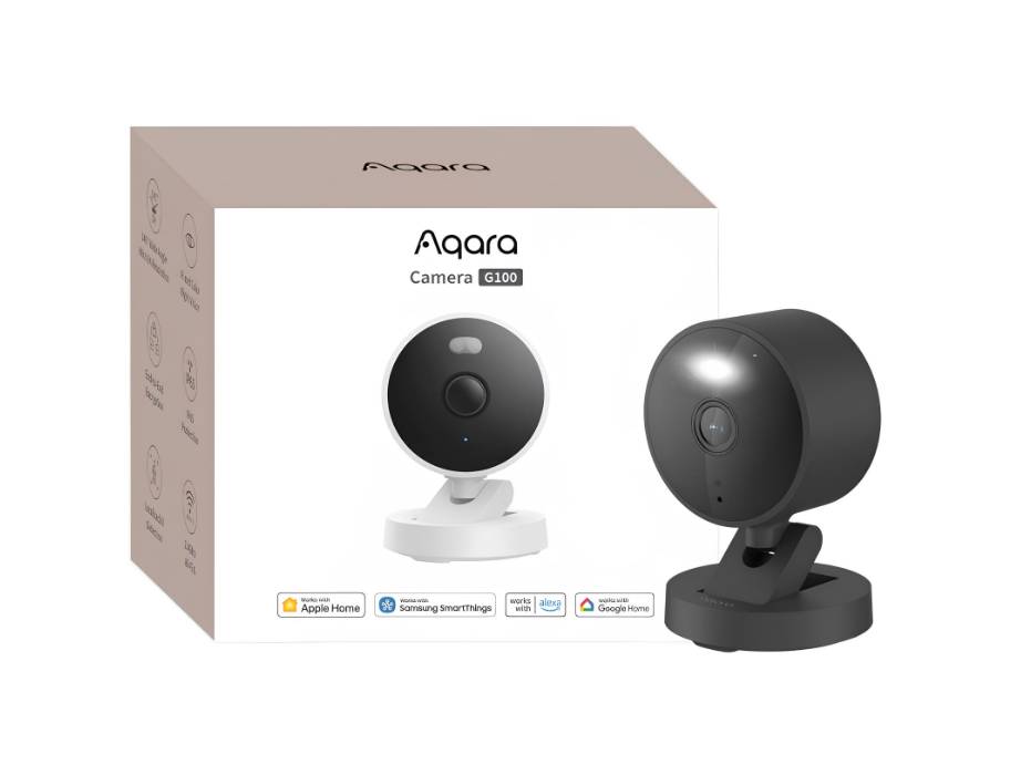 Aqara G100, 2K Indoor/Outdoor Security Camera, Black