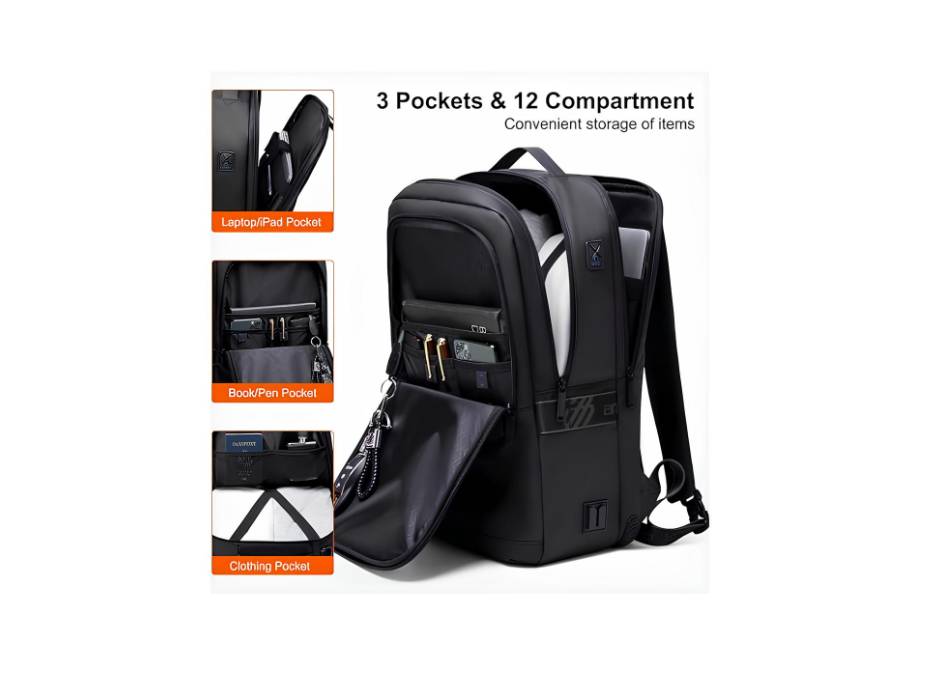 Arctic Hunter 3 in 1 Backpack for Men Large Capacity 17,3-inch Laptop Bag Convertible Water-resistant Backpack, 1859